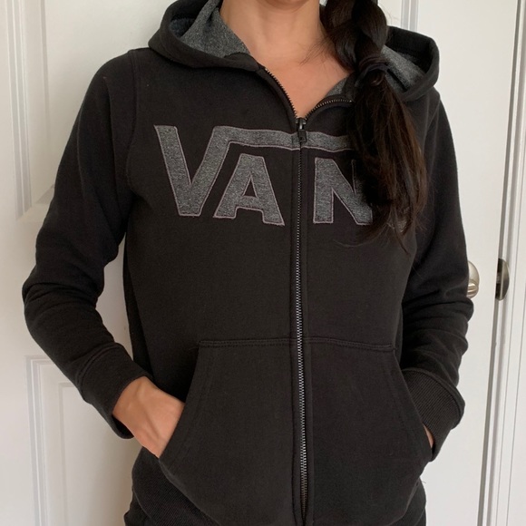 🦄 VANS grey-black hoodie - Picture 2 of 8